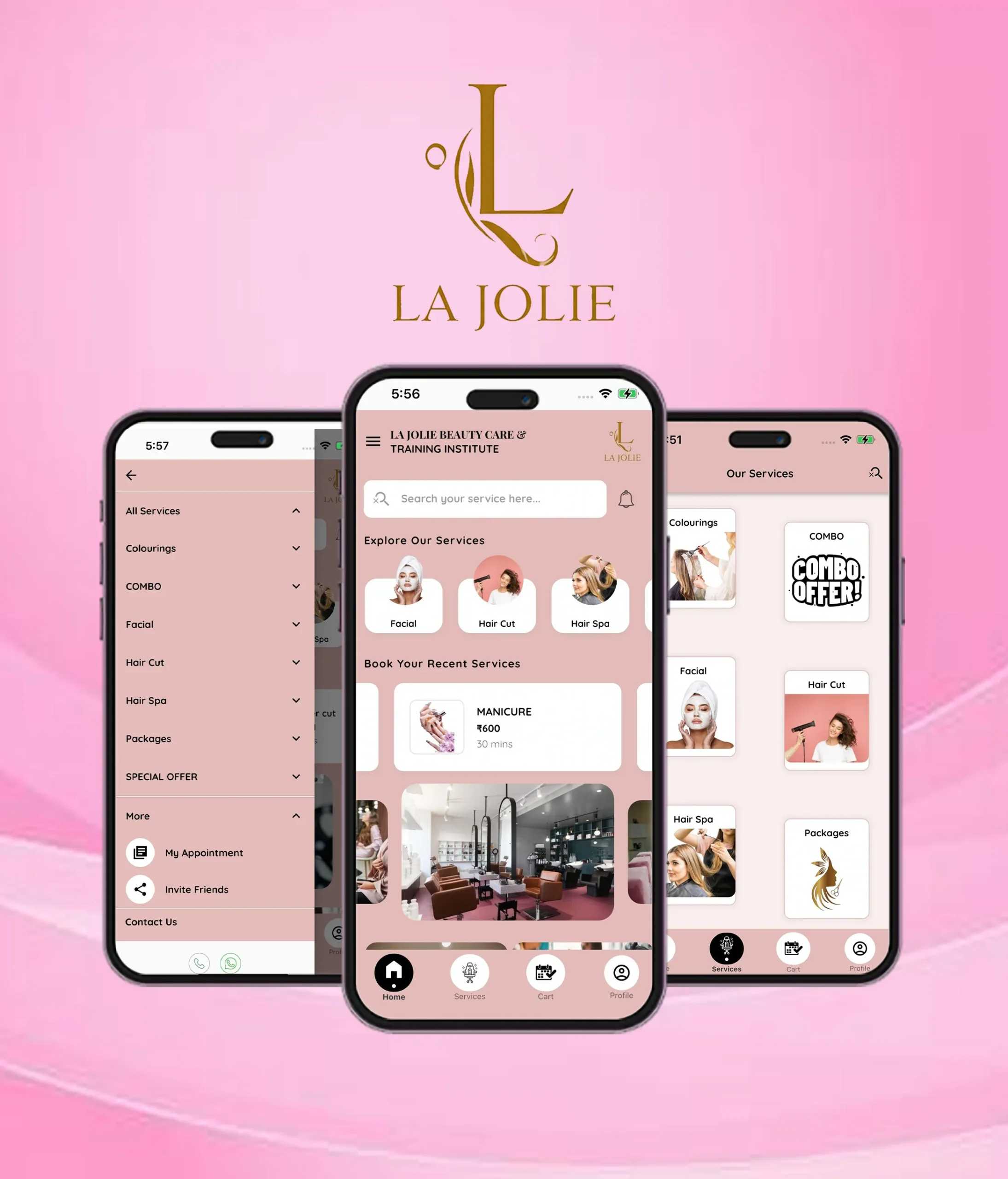 LA Jolie Salon App<br />