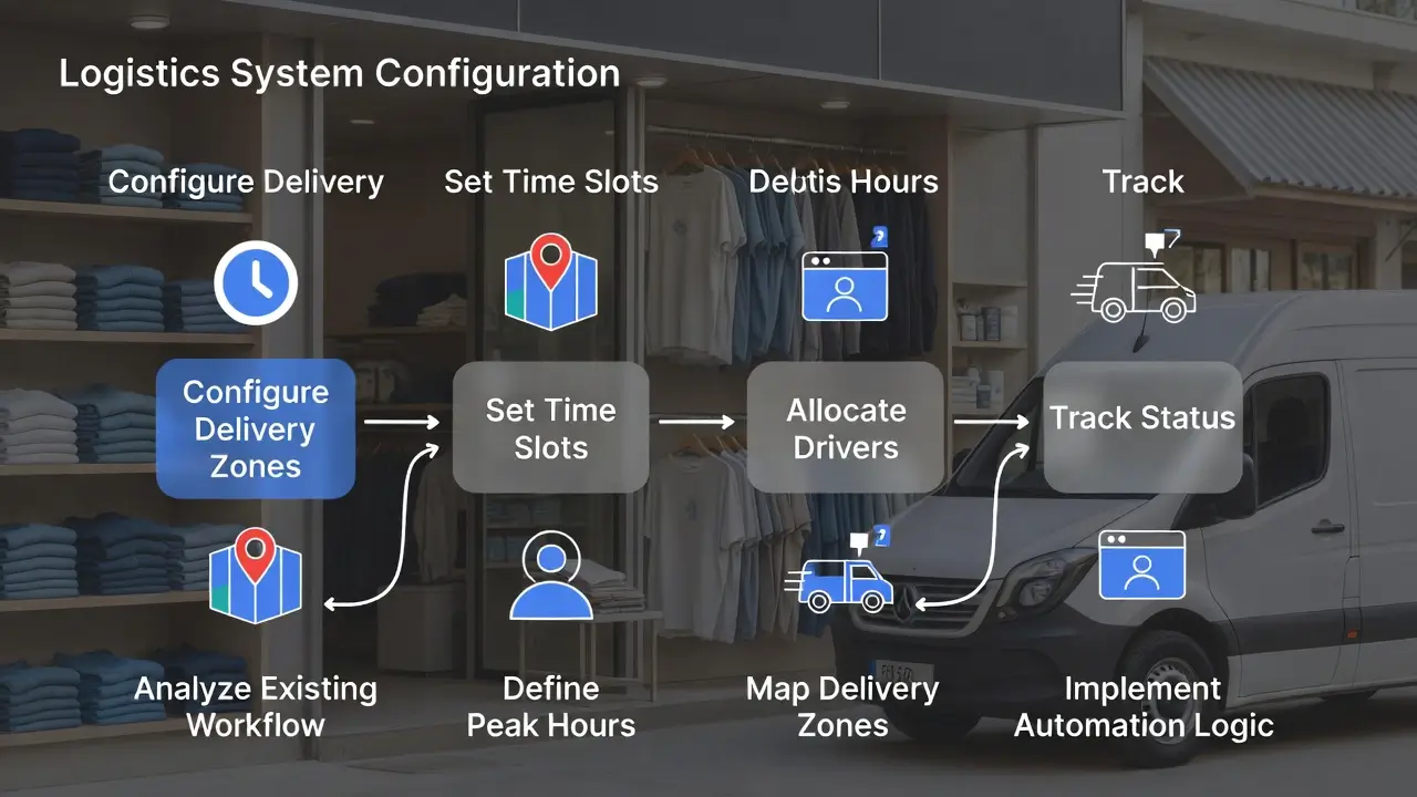 Laundry order placing app