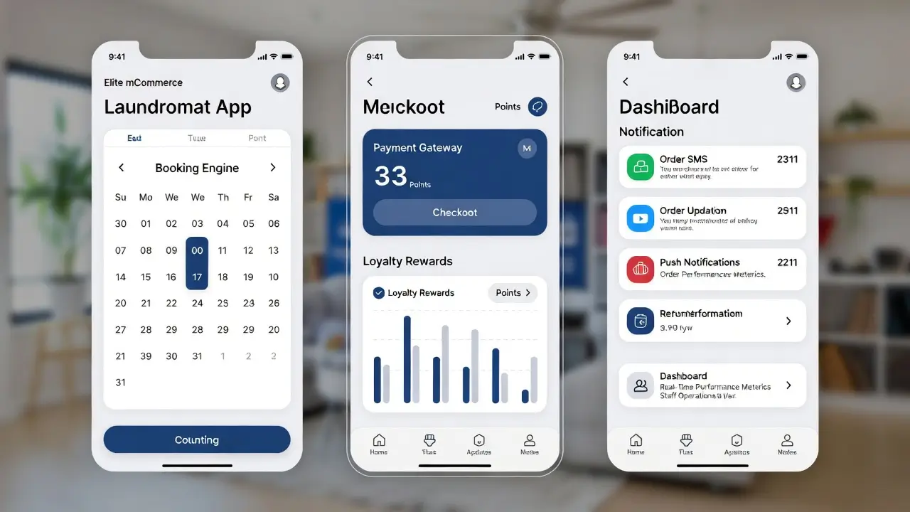 Laundry service mobile app