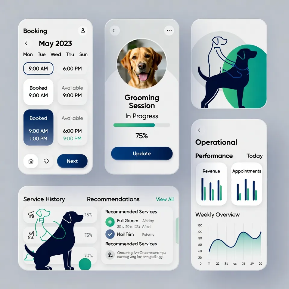Visuals of Pet app Visuals of Pet app