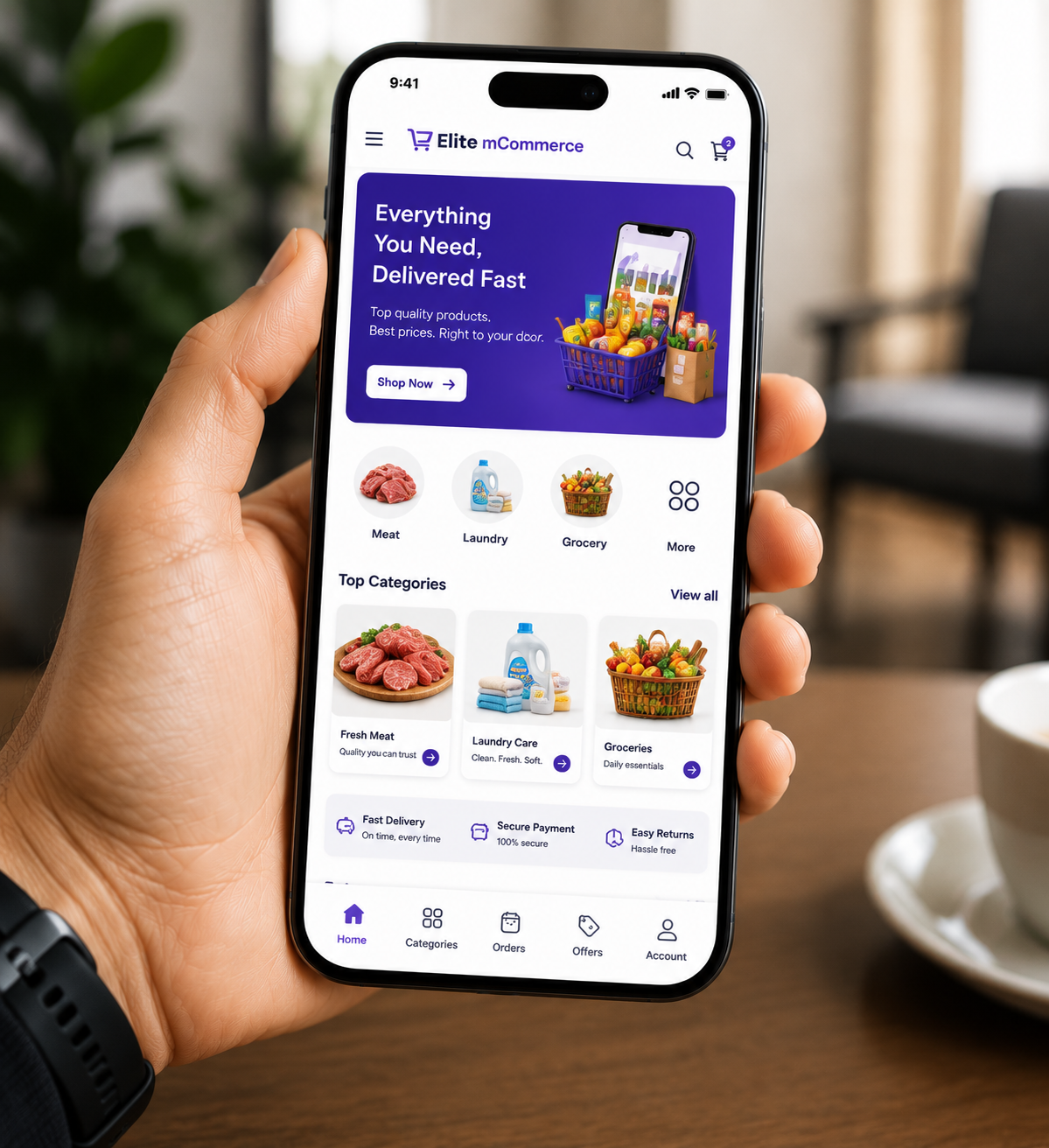 Mobile commerce app